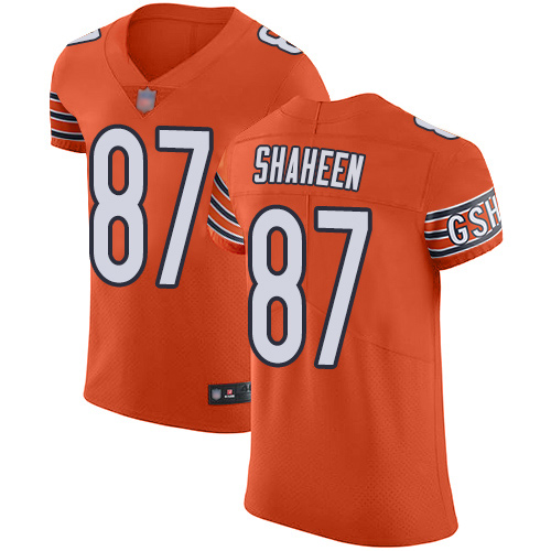 Elite Men's Adam Shaheen Orange Alternate Jersey - #87 Football Chicago Bears Vapor Untouchable