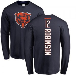 Allen Robinson Navy Blue Backer - #12 Football Chicago Bears Long Sleeve T-Shirt