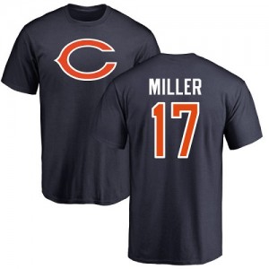 Anthony Miller Navy Blue Name & Number Logo - #17 Football Chicago Bears T-Shirt