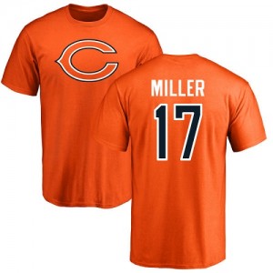 Anthony Miller Orange Name & Number Logo - #17 Football Chicago Bears T-Shirt