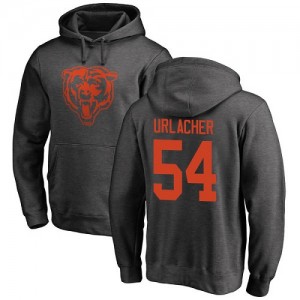 Brian Urlacher Ash One Color - #54 Football Chicago Bears Pullover Hoodie