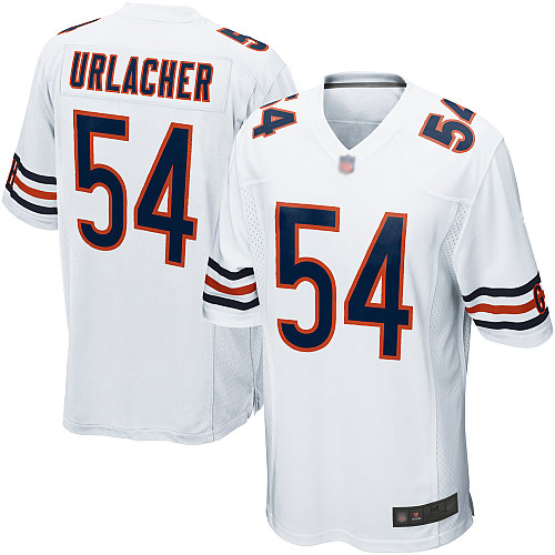 Game Men's Brian Urlacher White Road Jersey - #54 Football Chicago Bears