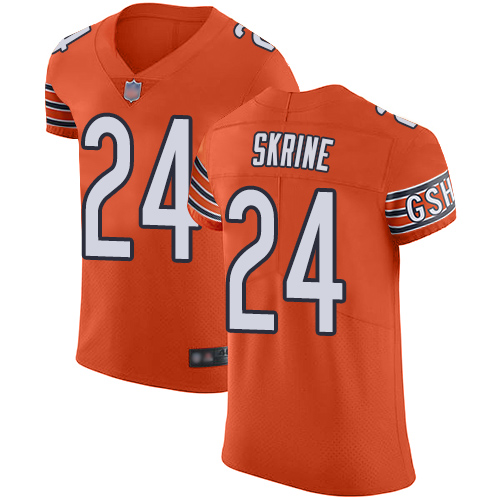 Elite Men's Buster Skrine Orange Alternate Jersey - #24 Football Chicago Bears Vapor Untouchable