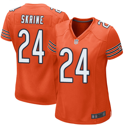 Game Women's Buster Skrine Orange Alternate Jersey - #24 Football Chicago Bears