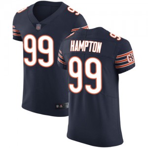 Elite Men's Dan Hampton Navy Blue Home Jersey - #99 Football Chicago Bears Vapor Untouchable