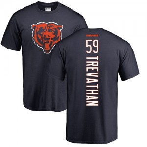 Danny Trevathan Navy Blue Backer - #59 Football Chicago Bears T-Shirt