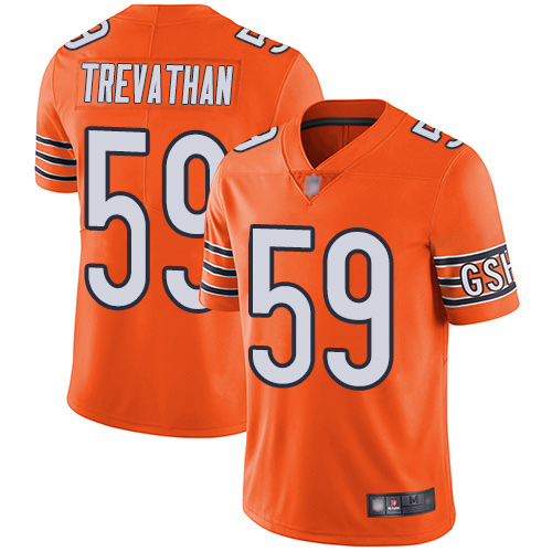 Limited Men's Danny Trevathan Orange Alternate Jersey - #59 Football Chicago Bears Vapor Untouchable