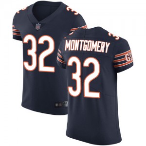 Elite Men's David Montgomery Navy Blue Home Jersey - #32 Football Chicago Bears Vapor Untouchable