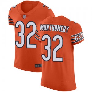 Elite Men's David Montgomery Orange Alternate Jersey - #32 Football Chicago Bears Vapor Untouchable