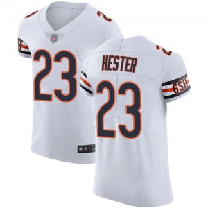Elite Men's Devin Hester White Road Jersey - #23 Football Chicago Bears Vapor Untouchable