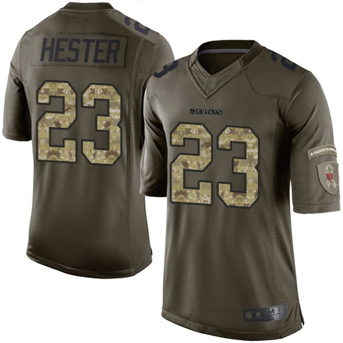 Elite Youth Devin Hester Green Jersey - #23 Football Chicago Bears Salute to Service