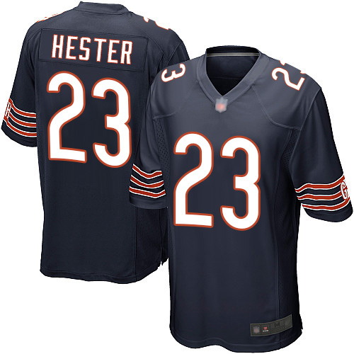 Game Men's Devin Hester Navy Blue Home Jersey - #23 Football Chicago Bears