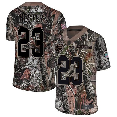 Limited Men's Devin Hester Camo Jersey - #23 Football Chicago Bears Rush Realtree