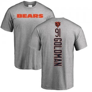 Eddie Goldman Ash Backer - #91 Football Chicago Bears T-Shirt