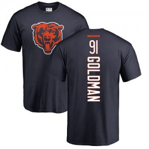 Eddie Goldman Navy Blue Backer - #91 Football Chicago Bears T-Shirt