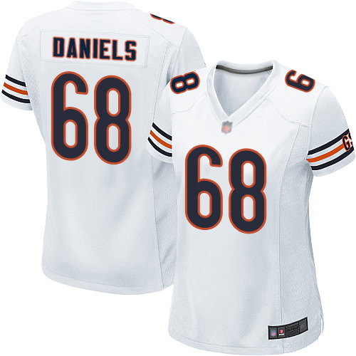Game Women's James Daniels White Road Jersey - #68 Football Chicago Bears