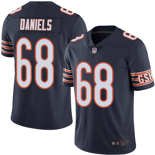 Limited Men's James Daniels Navy Blue Home Jersey - #68 Football Chicago Bears Vapor Untouchable