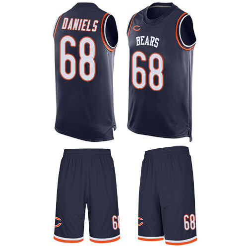 Limited Men's James Daniels Navy Blue Jersey - #68 Football Chicago Bears Tank Top Suit