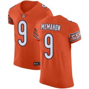 Elite Men's Jim McMahon Orange Alternate Jersey - #9 Football Chicago Bears Vapor Untouchable