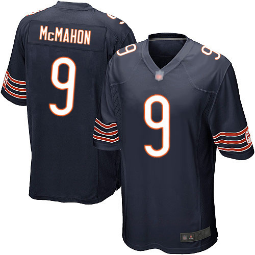 Game Men's Jim McMahon Navy Blue Home Jersey - #9 Football Chicago Bears
