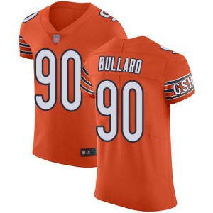 Elite Men's Jonathan Bullard Orange Alternate Jersey - #90 Football Chicago Bears Vapor Untouchable
