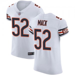 Elite Men's Khalil Mack White Road Jersey - #52 Football Chicago Bears Vapor Untouchable