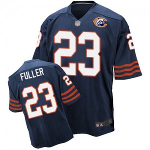 Elite Men's Kyle Fuller Navy Blue Jersey - #23 Football Chicago Bears Throwback