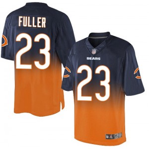 Elite Men's Kyle Fuller Navy/Orange Jersey - #23 Football Chicago Bears Fadeaway