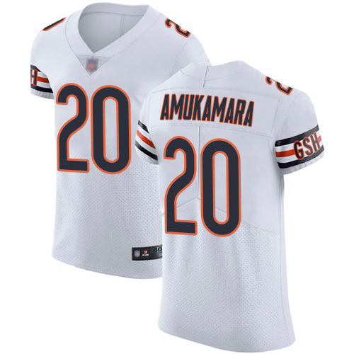 Elite Men's Prince Amukamara White Road Jersey - #20 Football Chicago Bears Vapor Untouchable