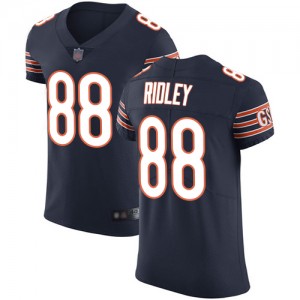 Elite Men's Riley Ridley Navy Blue Home Jersey - #88 Football Chicago Bears Vapor Untouchable