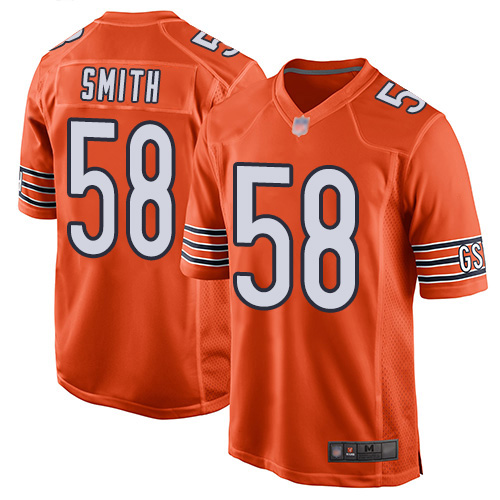 Game Men's Roquan Smith Orange Alternate Jersey - #58 Football Chicago Bears