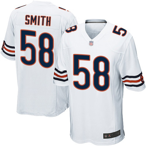 Game Men's Roquan Smith White Road Jersey - #58 Football Chicago Bears