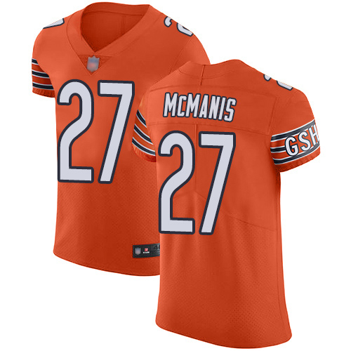 Elite Men's Sherrick McManis Orange Alternate Jersey - #27 Football Chicago Bears Vapor Untouchable
