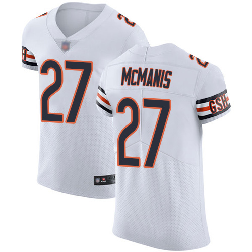 Elite Men's Sherrick McManis White Road Jersey - #27 Football Chicago Bears Vapor Untouchable